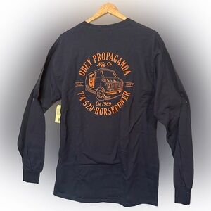 OBEY Navy Long Sleeve Tee